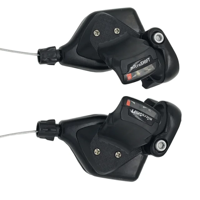MicroSHIFT Left Thumb Shifter - MTB, Double/Triple, Friction, Black