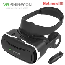 VR Shinecon 3.0 VR Glasses Virtual Reality Goggles Google Cardboard Shinecon VR Bluetooth Gamepad for all 4.5-6.0inch smartphone