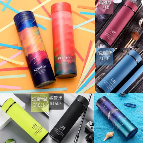 

450ml Vacuum Insulated Double Walled Stainless Steel Flask Water Bottle Thermos Coffee Travel Mug Cup