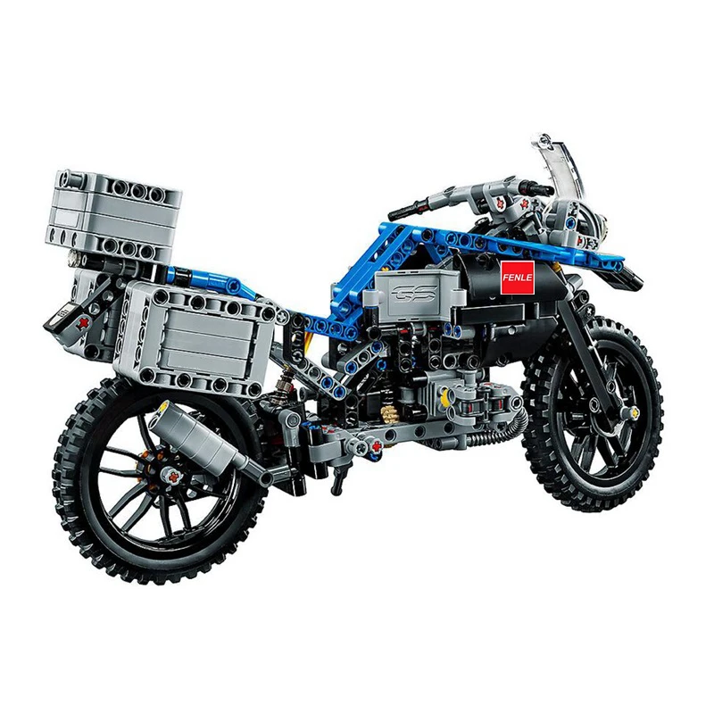 Совместимые технические внедорожные мотоциклы R1200 GS два цвета Модели Строительные блоки Blick игрушки для детей детский подарок