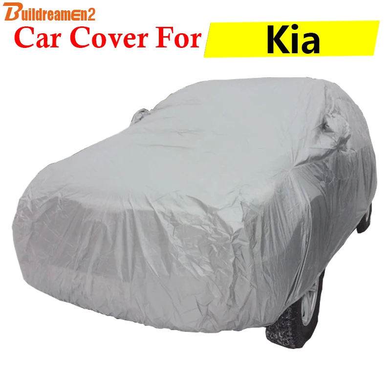 

Buildreamen2 Car Cover Outdoor Sun Shade Snow Rain Scratch Resistant Anti-UV Auto Cover For Kia K3 K3S K4 Opirus Cadenza Carens