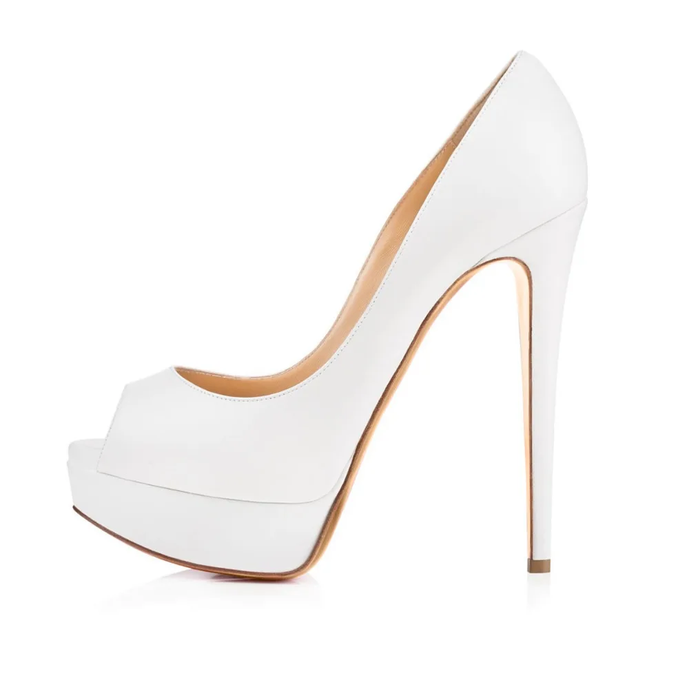 Original Intention Women Pumps New Fashion Sexy Peep Toe Thin High Heels Shoes Woman Pumps Plus US Size 4-15