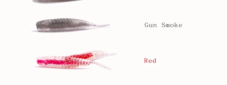 Micro Fishing Japan Worm Swimbait Jigging Fishing Head Soft Lures 24pcs 4cm 0.4g Shad Fly Fishing Silicon Fishing Lure (8)