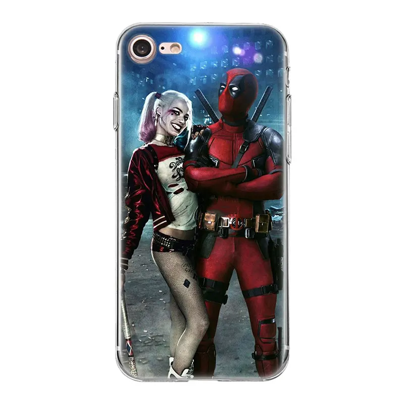 Чехол Hero Deadpool Harley Quinn для iphone XR XS Max 7 8 Plus X 10 5 5SE 5C 6 6S 11 11Pro Sac TPU Fundas чехол для телефона - Цвет: 15