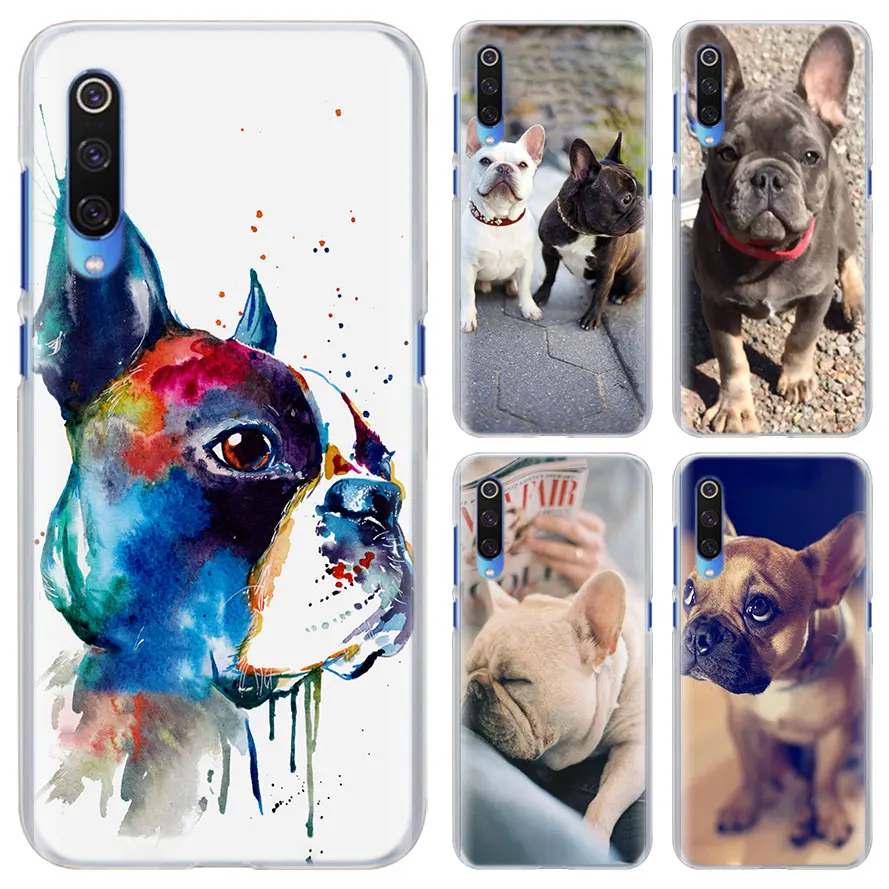 

whimsical colorful french bulldog Phone Case for Xiaomi Mi 9 8 Lite A1 A2 Lite Redmi 5 5A 6A Note 6 7 S2 Hard PC Phone Case Cove