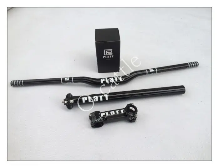 

New PLATT-P Carbon Bicycle Handlebar Stem seatpost 27.2 30.8 31.6 350/400 mm Carbon Bicycle Handlebar 31.8 MTB Stem bike parts