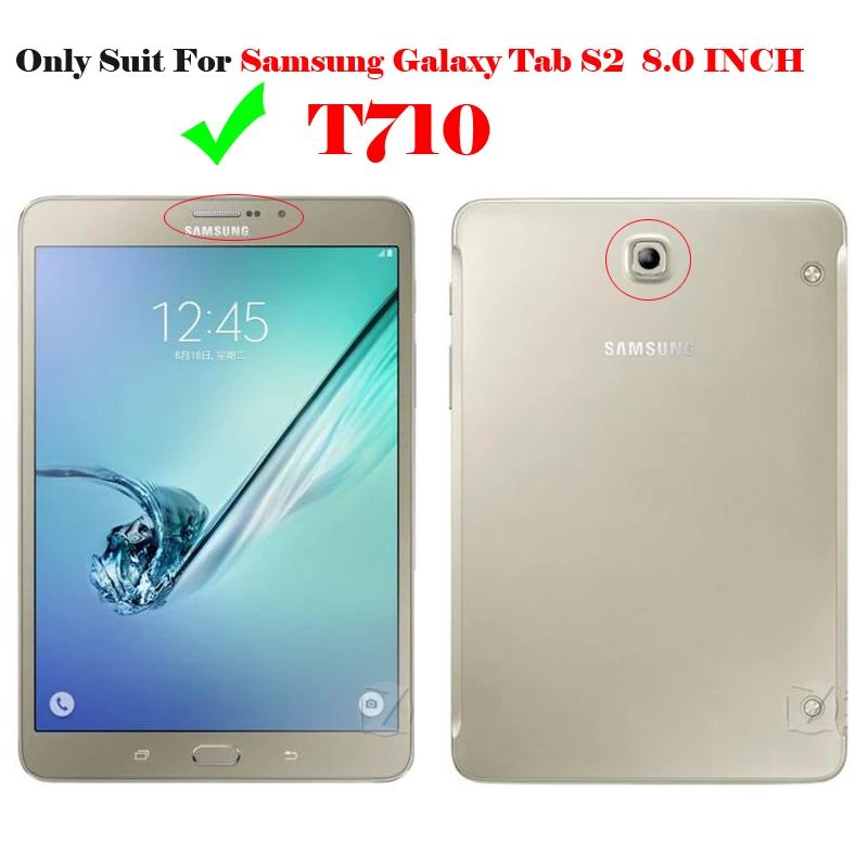 Для Samsung Galaxy Tab S2 8 ''T710 T715 беспроводной чехол с клавиатурой Bluetooth для 0 кожаный