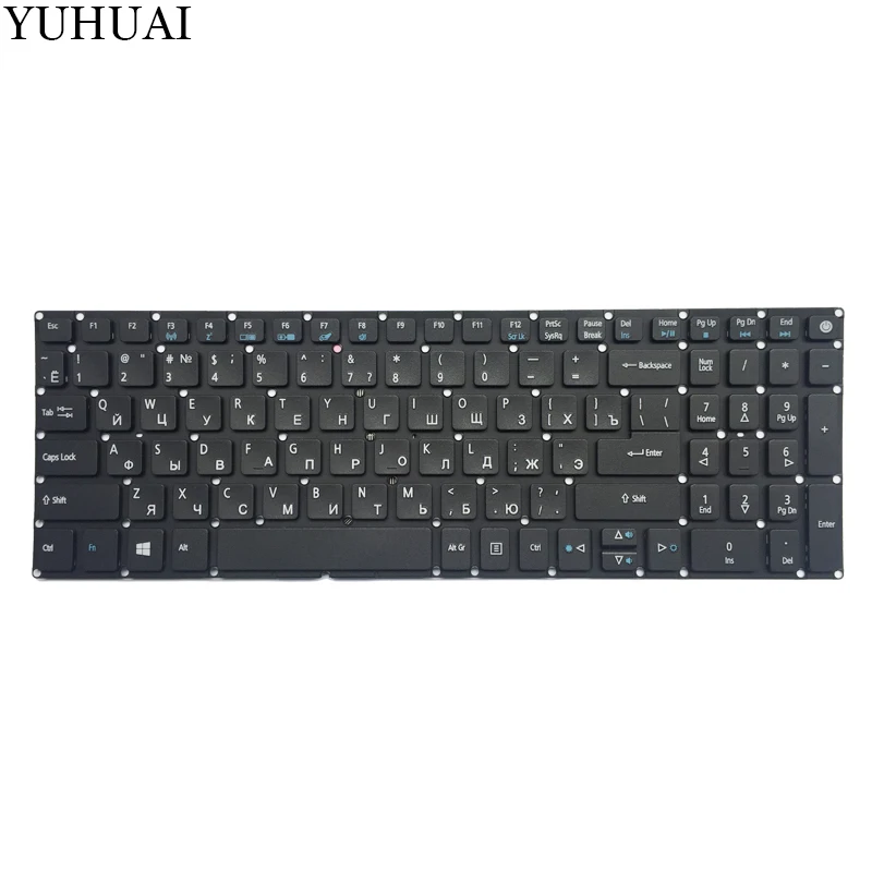 Новинка Клавиатура для ноутбука ACER Aspire ES1-523 ES1-523G ES1-533 ES1-572 F5-521 ру всеобщая Клавиатура черного цвета