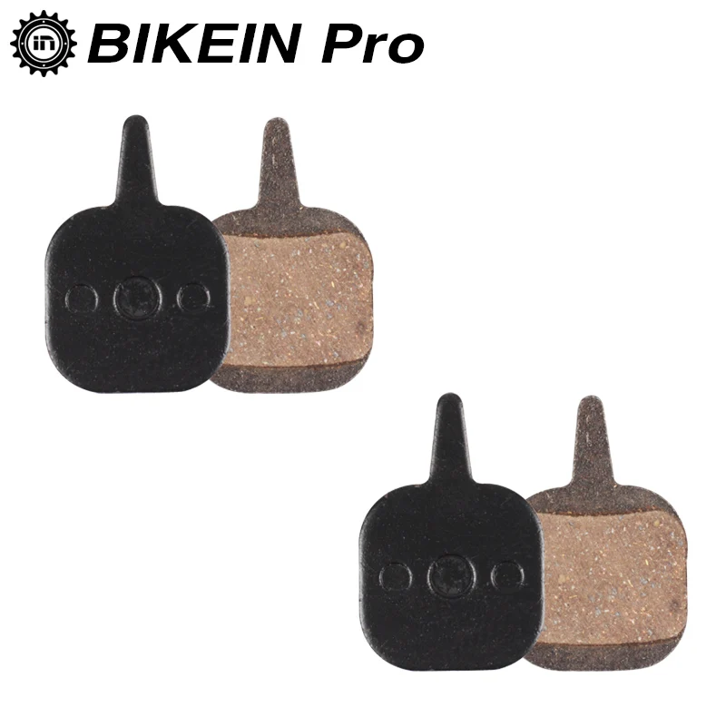 BIKEIN 2 Pairs Mountain Bike Black Resin Hydraulic Disc Brake Pads For