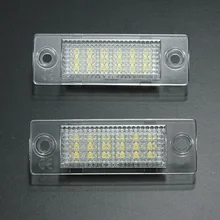 2x номерной знак свет лампы 18-LED для VW Caddy Transporter Passat Гольф Touran Jetta для Skoda без ошибка