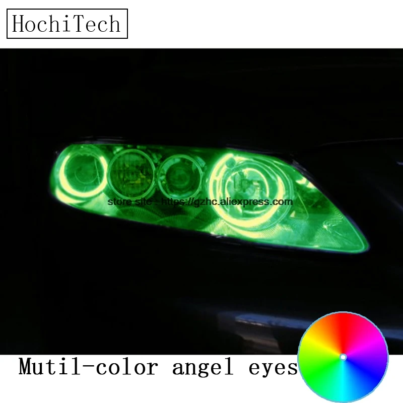 HochiTech for Mazda 6 Mazdaspeed6 2003 - 2007 car styling RGB LED Demon Angel Eyes Kit Halo Ring Day Light DRL remote control hochitech for mazda cx 7 cx 7 2006 2012 car styling rgb led demon angel eyes kit halo ring day light drl with a remote control