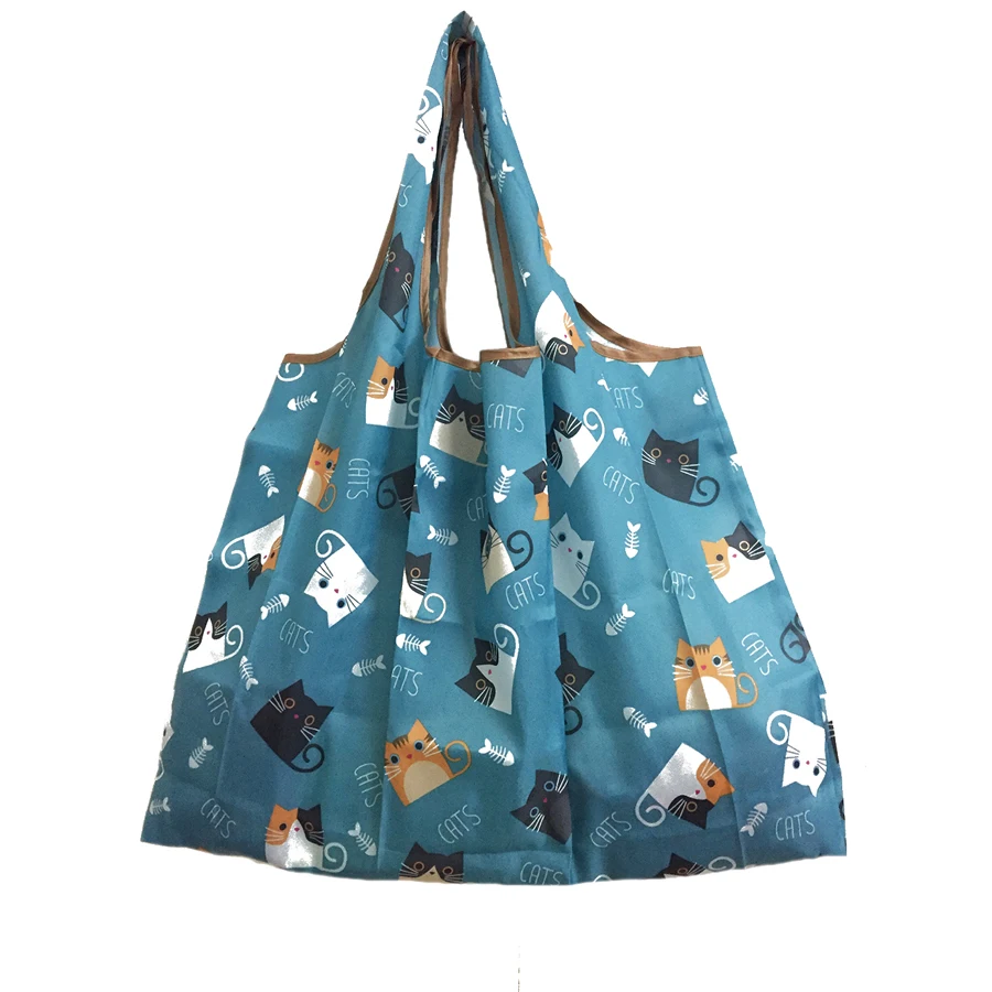 2018 New Lady Foldable Recycle Shopping Bag Eco Reusable Shopping Tote Bag Cartoon Floral Fruit Vegetable Grocery FS11 2018 New Lady Foldable Recycle Shopping Bag Eco Reusable Shopping Tote Bag Cartoon Floral Fruit Vegetable Grocery FS11
