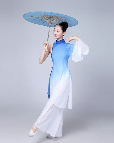 Chinese traditional women's dance costumes folk dance children's clothing Yangko girls children's dresses female Acura clothing 5