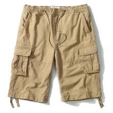 Хорошее качество Брендовые мужские Альпинизм Шорты из чистого хлопка модные мужские карго Шорты Прямые хлопковые шорты свободного кроя