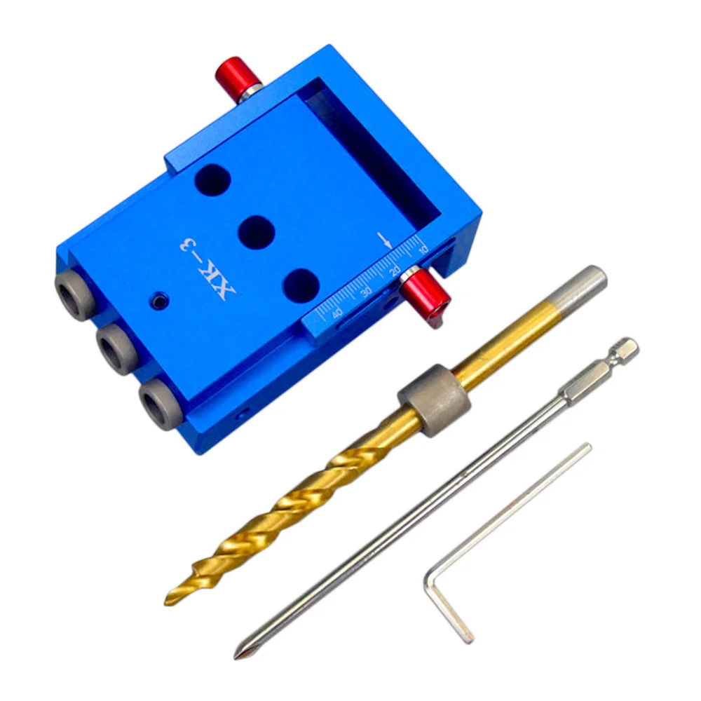 

Pocket Hole Jig Kit System Step Drill Bit Screwdriver For Drilling Holes Locator Woodworking Tools Accessories Wood Work Tools