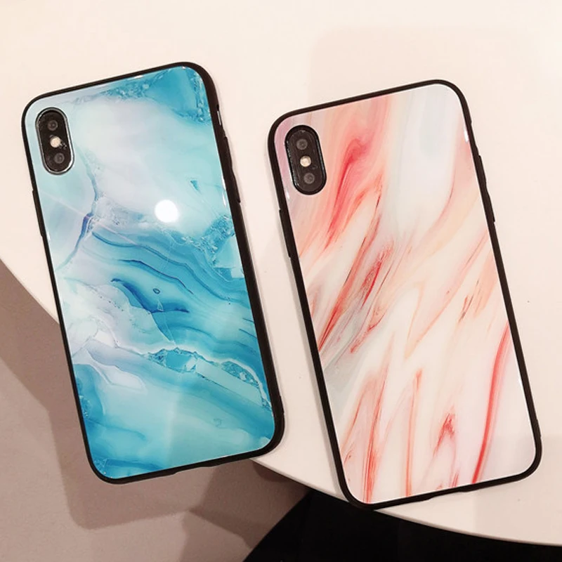 CHUNFA телефон зеркало чехол для iPhone X 8 плюс с 9 H закаленное Стекло задняя крышка 7 Plus