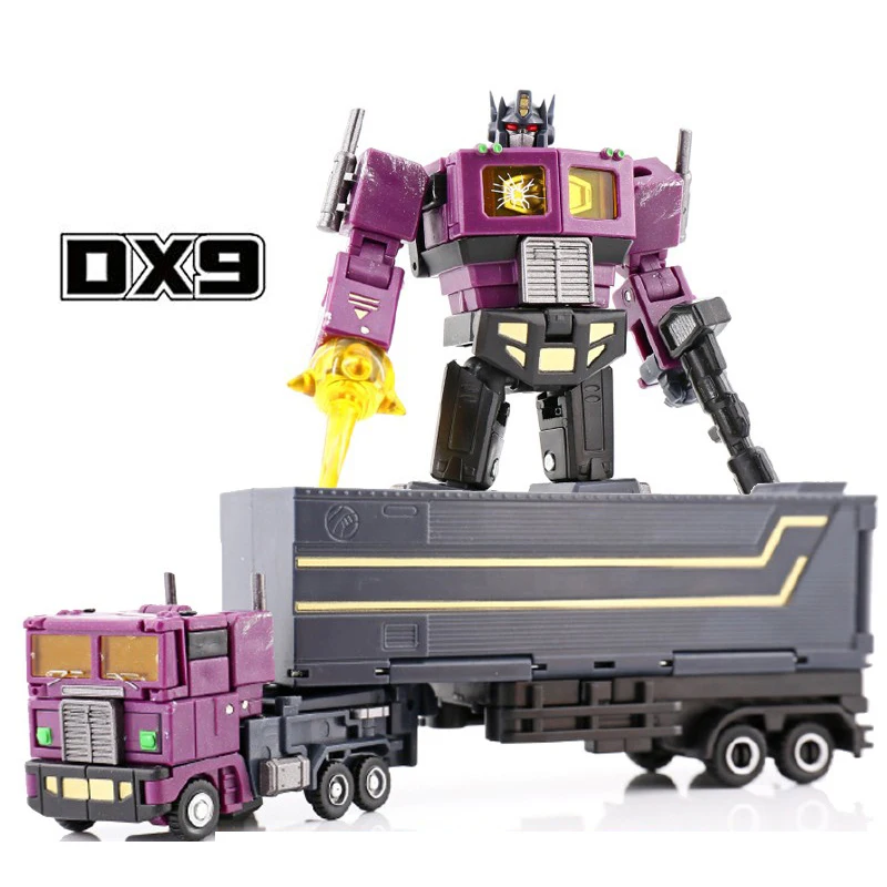 

Transformation DX9 TOYS X34P Purple Optimus OP column car set car people PVC Action Figure Model Doll Toy