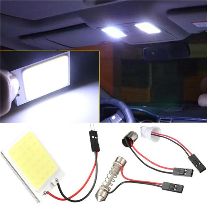 

High Quality 8W COB 24 Chip LED Car Interior Light T10 12V Panel light car light source