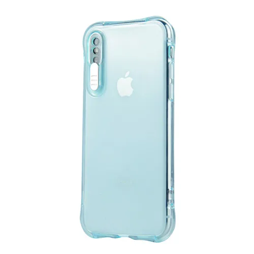 Задняя крышка Capa для apple iphone X XS XR XS max 5 5S SE 6 6S 7 8 plus 11 Coque Мягкий ТПУ Красочный Светодиодный светильник-Вспышка чехол для телефона - Цвет: blue