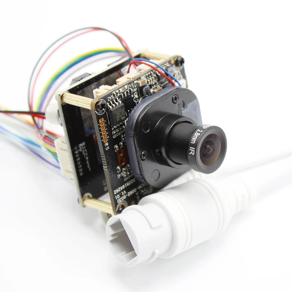 

AHWVE POE DIY IP Camera module Board with IRCUT RJ45 Cable Hi3516E H.265 Indoor Camera Mobile APP XMEYE 1080P 2MP ONVIF