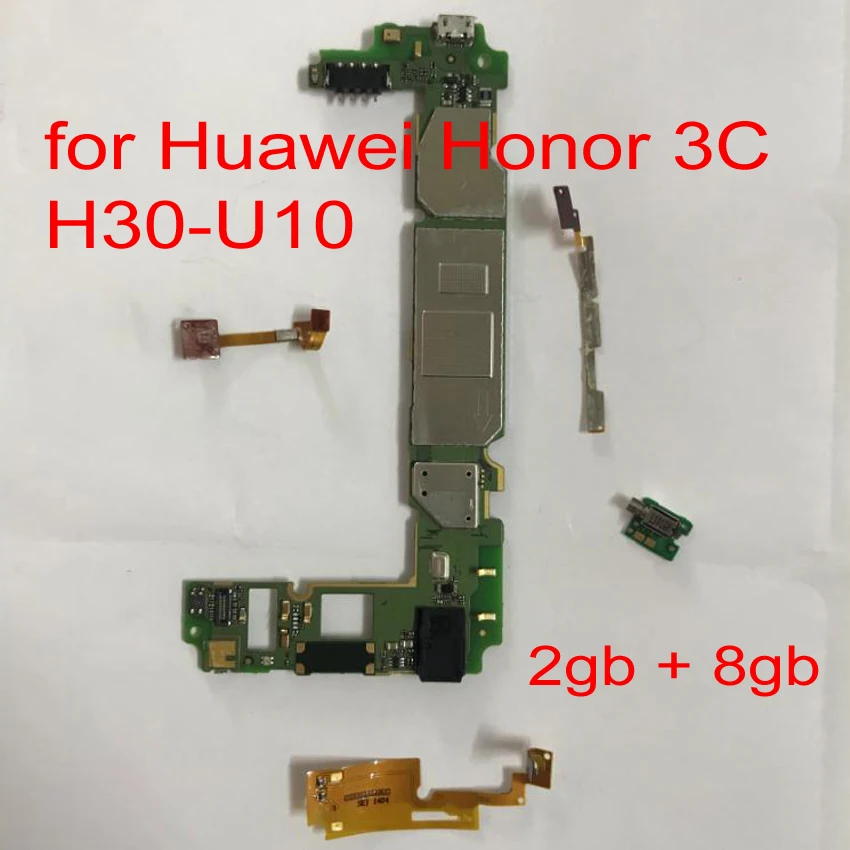 

Original unlocked for Huawei Honor 3C motherboard H30-T10 with chip mainboard Android logic board for huawei 3C card Accessory