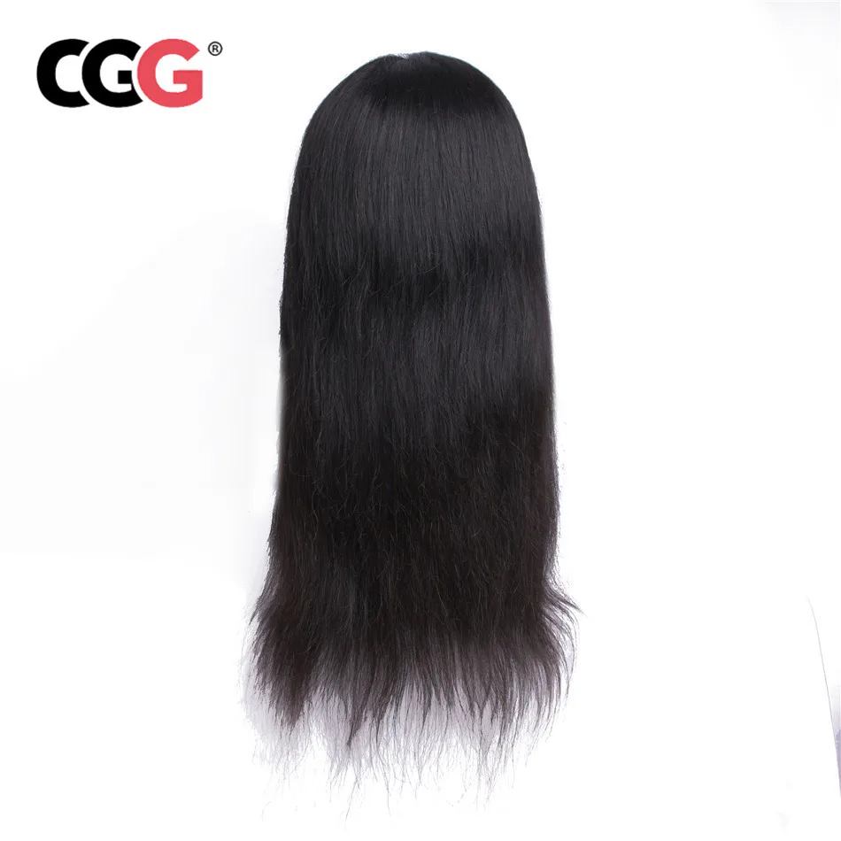 CGG Lace Front Wigs Natural Color Brazilian Hair 4*4 Frontal Human For Women Remy Straight Wig Pre Plucked | Шиньоны и парики