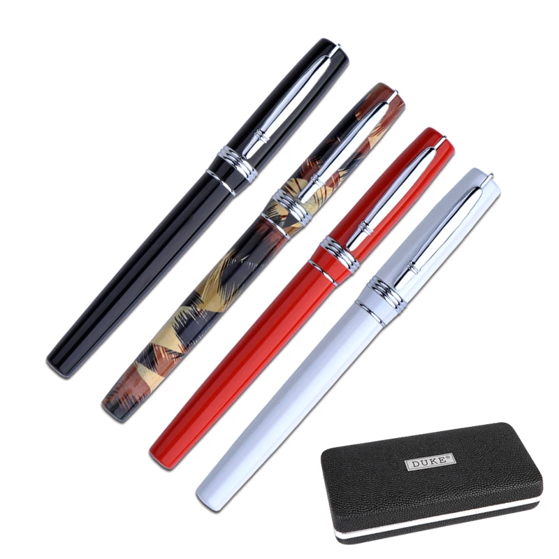 black and red ink pen