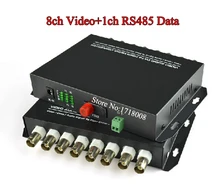 8CH Video Fiber Media Converter Transmitter Receiver for Security CCTV Camera 8 Channel Fiber Optic Video Surveillance Extender
