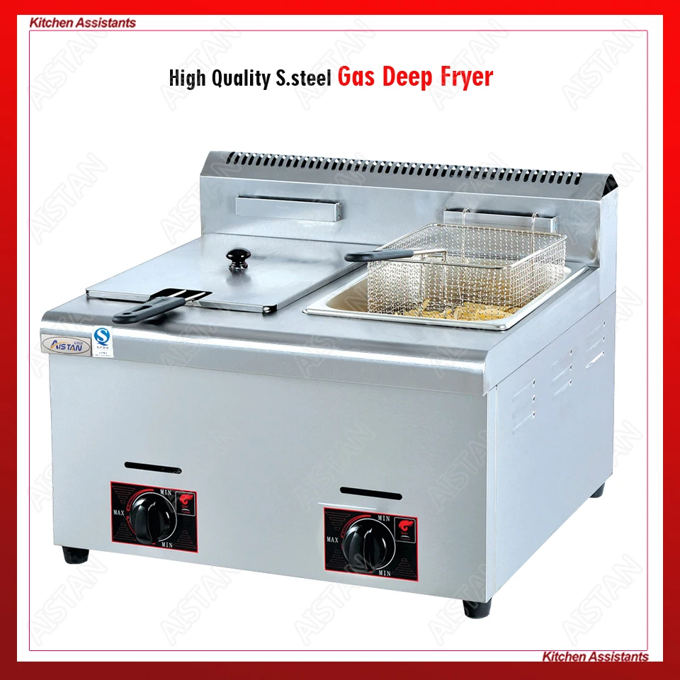 GF71/72 commercial counter top lpg gas deep potato large capacity fish