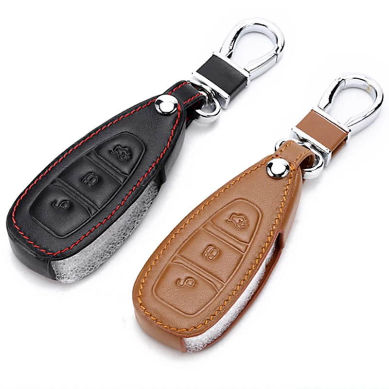Кожаные чехлы для автомобильных ключей Fob Ford C Max/Edge/Escape/Explorer/Flex/Focus Lincoln MKS MKT MKX Smart