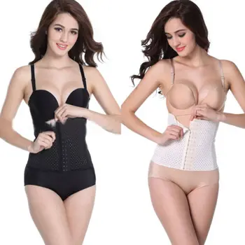 

Hirigin Women Corset Belt Slimming Bustier Hollow Breathable Corset Body Shaper Wear Abdominal Wide Belt Plus Size Cummerbunds