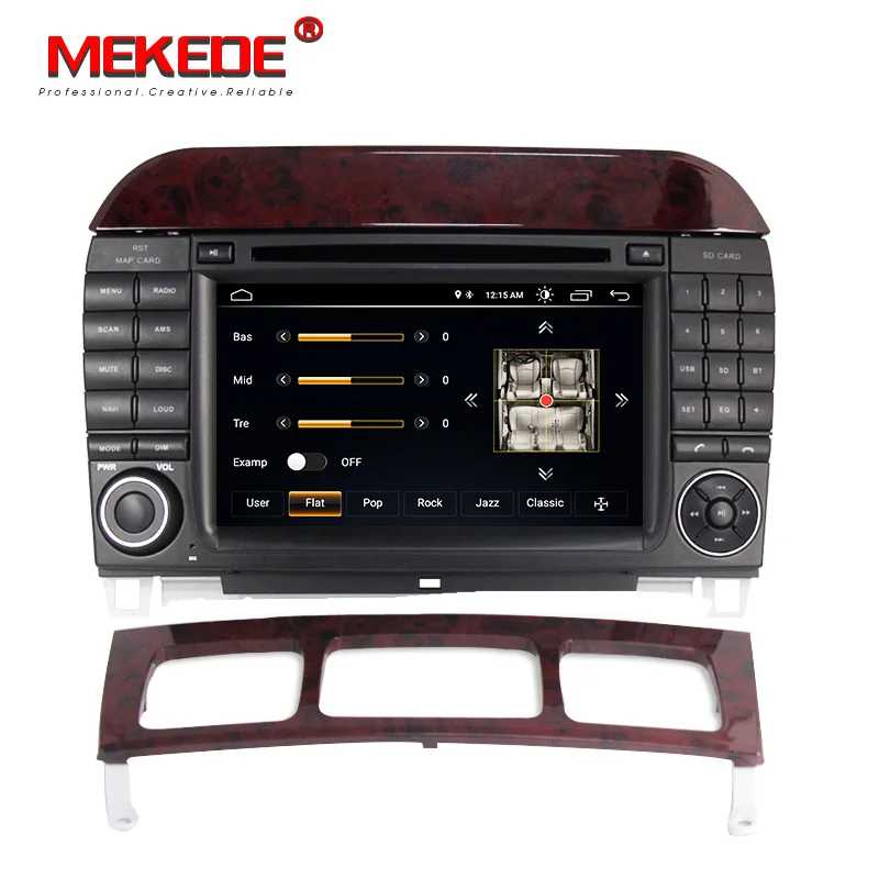 Top Free shipping 2DIN Android 8.1 Car dvd player radio For Mercedes Benz S-Class W220 W215 S280 S320 S350 S400 GPS Navi RDS BT WIFI 4
