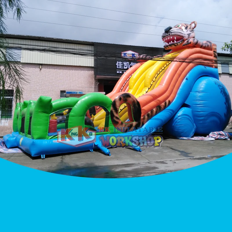 

buy inflatable tiger bouncer slide