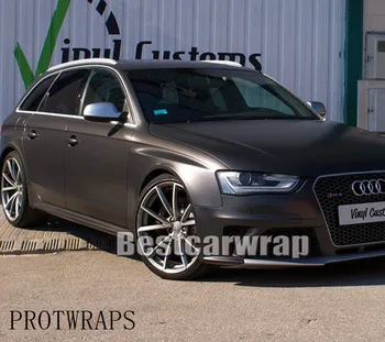 

High Quality Anthracite Matte metallic Vinyl Wrap with Air Release For whole Car Wrap Foil PROTWRAPS size 1.52x20m/Roll