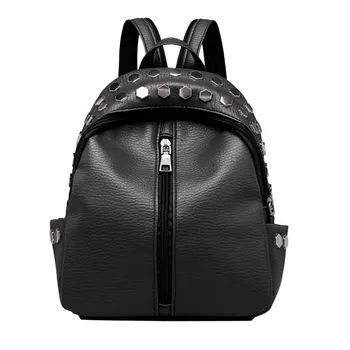 

Women's Backpack Vintage Rivets Backpack Satchel Travel School Rucksack Bag Mochila Mujer Plecak Sac Rugzak