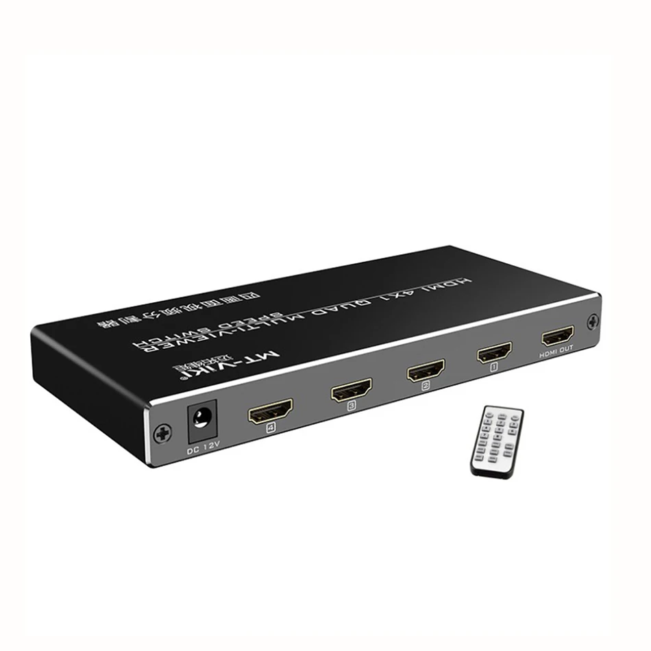 HDMI Multiviewer 4X1 четырехъядерный многодетный сплиттер с бесшовным переключателем ИК