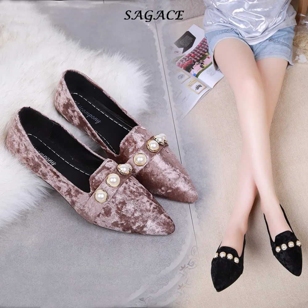 

SAGACE flat shoes woman 2018 SIZE35-40 soft Leopard Printed Pointed Leisure Matching Shoes Four Seasons zapatos mujer