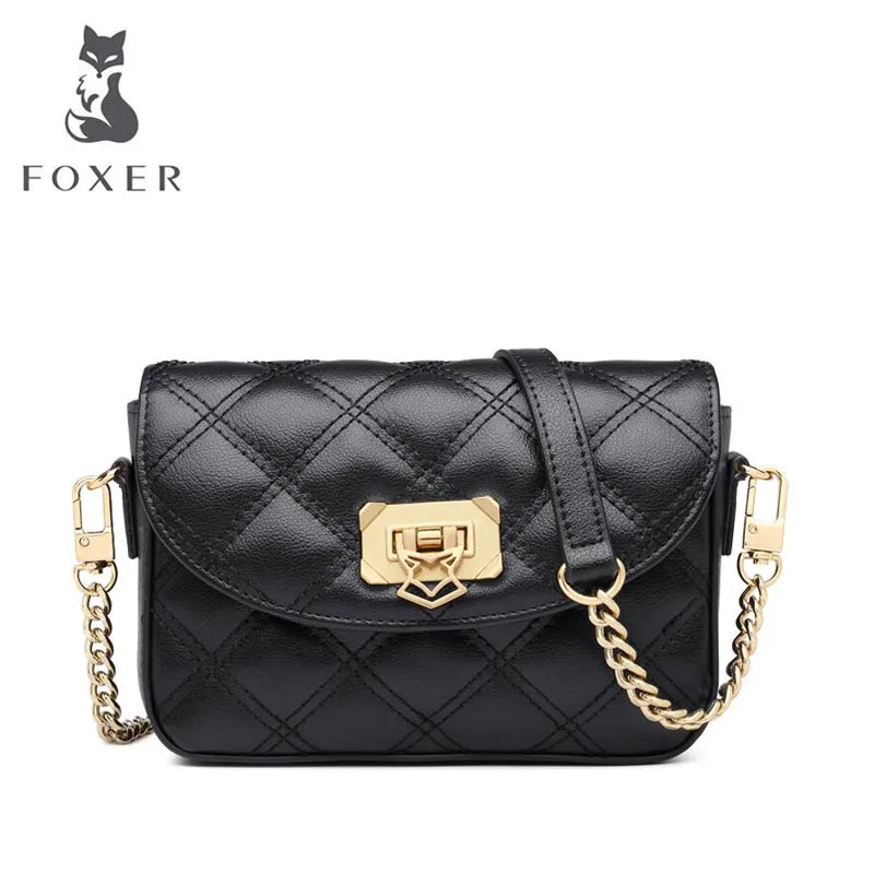 

FOXER 2019 New women leather bag fashion Simple Multifunction handbags women leather shoulder bag Handbags & Crossbody bags