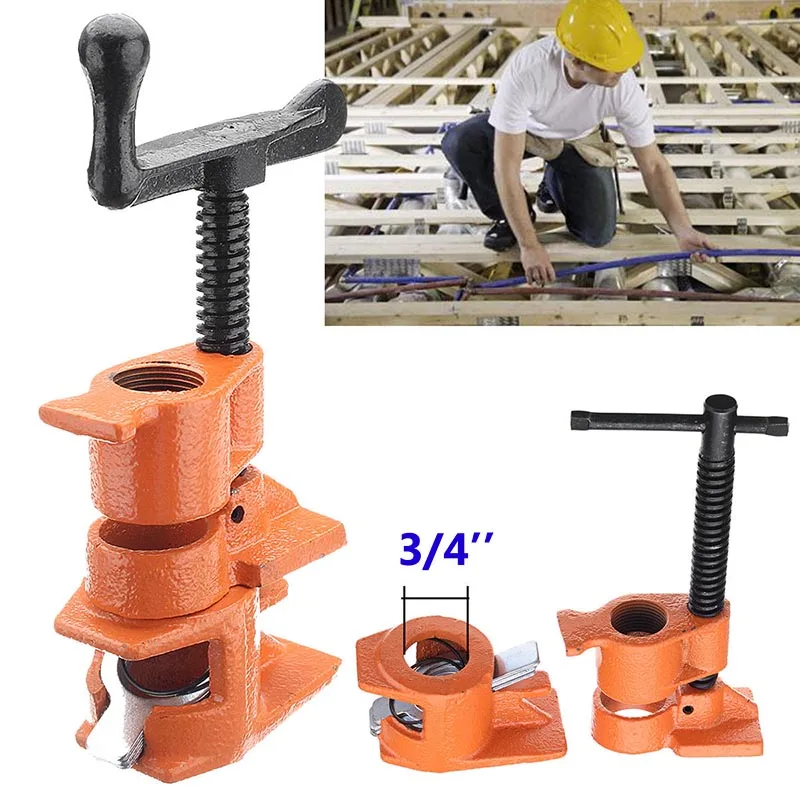 1/2 3/4inch Wood Gluing Pipe Clamp Set Cast Iron Heavy Duty Woodworking