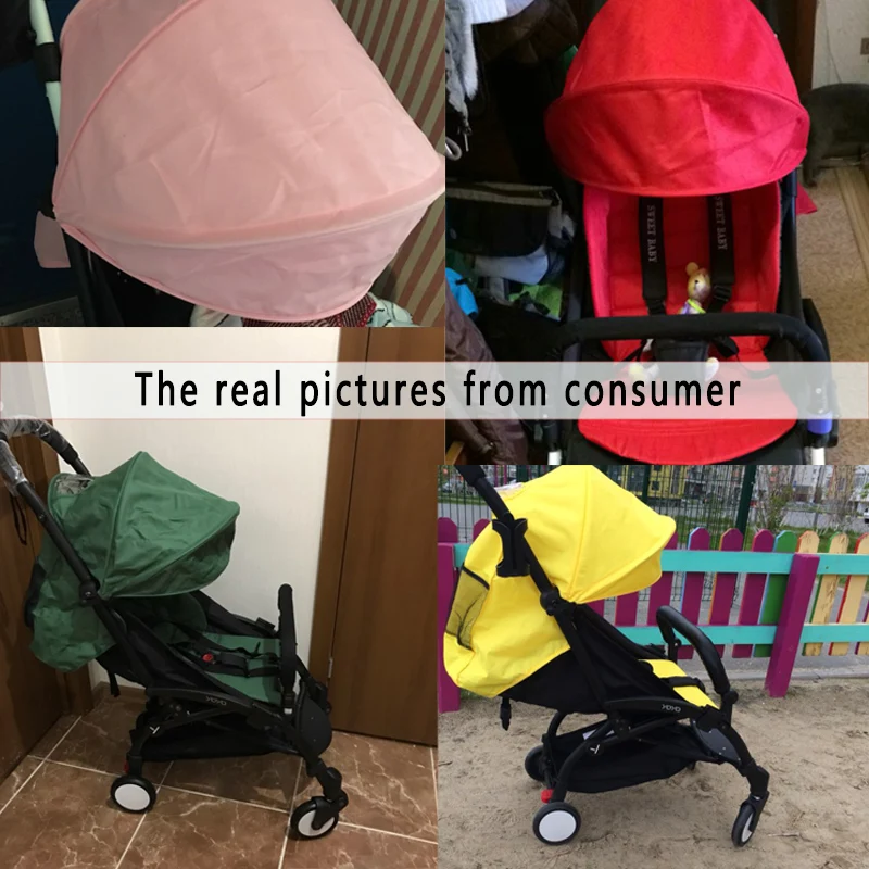 175 Degrees Baby Stroller Pad+ Sun Shade Cover for Babyzen Yoyo Yoya Infant Pram Accessories Sunshade Canopy Cushion Seat Liner