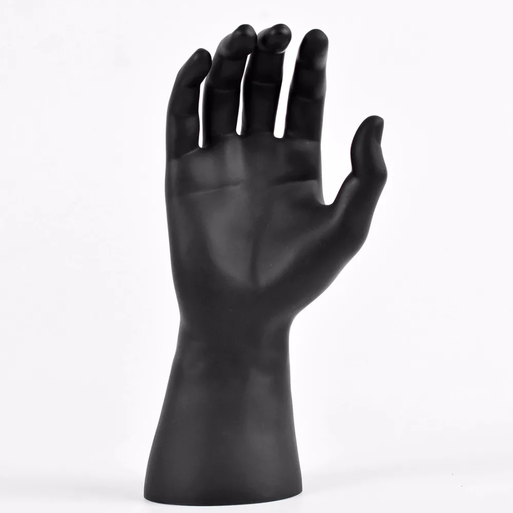 Высокое качество Черный пластик реалистичный Манекен-мужчина рука для часов/перчатки дисплей манекен руки