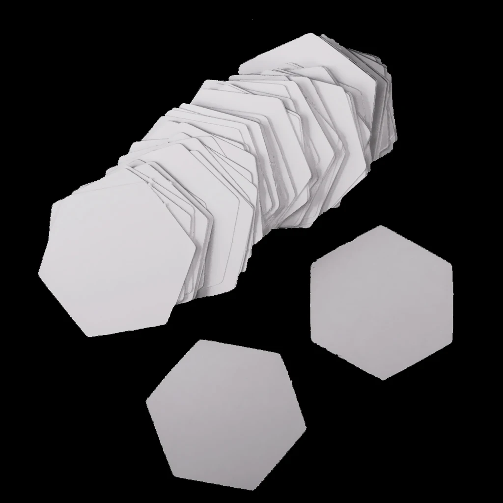 

600 Pieces Hexagon English PAPER PIECING Quilting Templates Craft