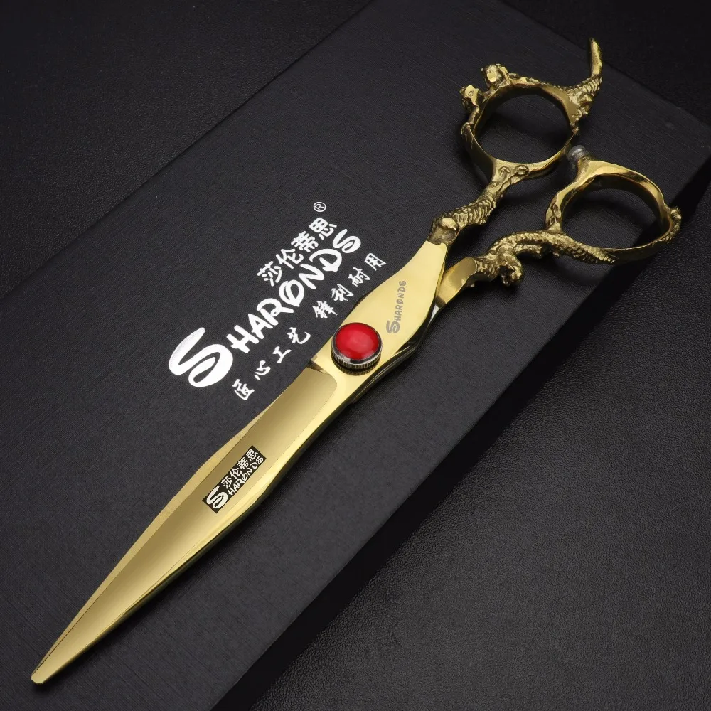 

7.0 inch Hair Cutting Scissors Hairdressing Stainless Steel Hair Scissors Thinning Shears Salon Barber Scissors