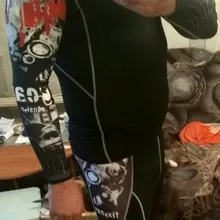 Мужские футболки с длинными рукавами костюм Юнион мужские футболки ММА Рашгард комплект одежды футболки