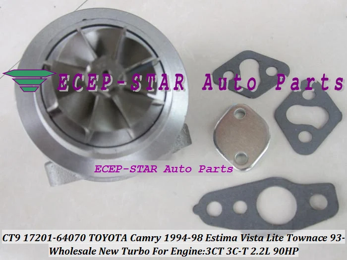 CT9 17201-64070 Turbo Turbine Turbocharger For TOYOTA Camry 1994-98 Estima 1992-93 Vista 1994-98 Lite Townace 1993-96 3CT 2.2L 90HP (2)