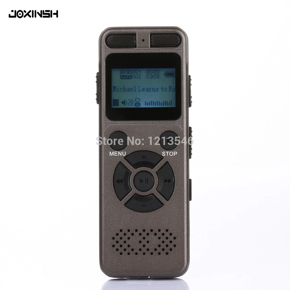 

100pcs/lot 8GB Professional Audio Recorder Business Portable Digital Voice Recorder USB Support Multi-language,Tf Card to 64GB