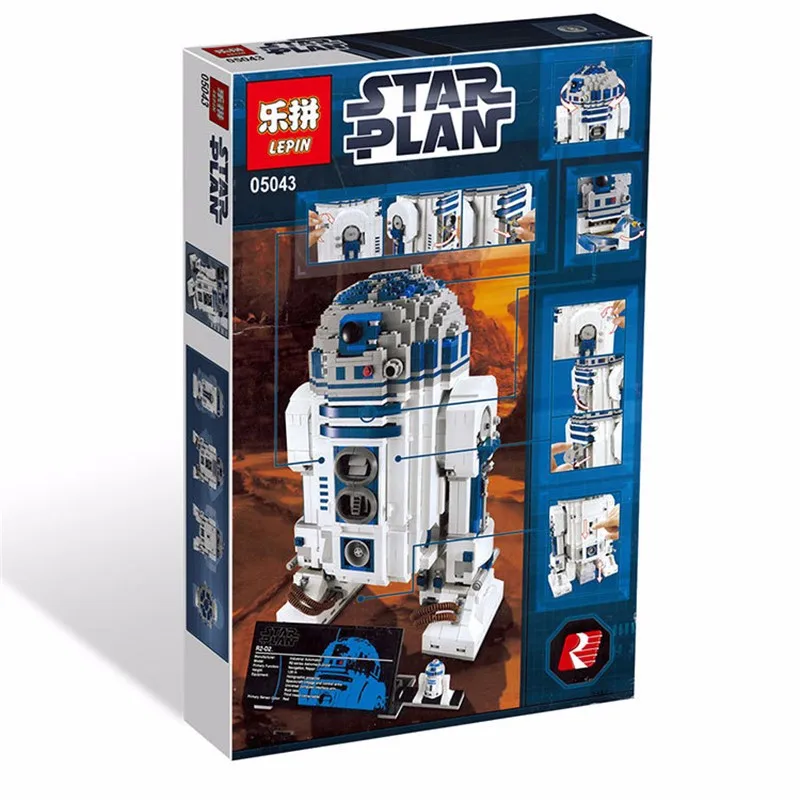 

Clone 10225 Lepin 05043 LELE 35009 UCS Genuine Star War Series The R2-D2 Robot Set Building Blocks Bricks Set Toys