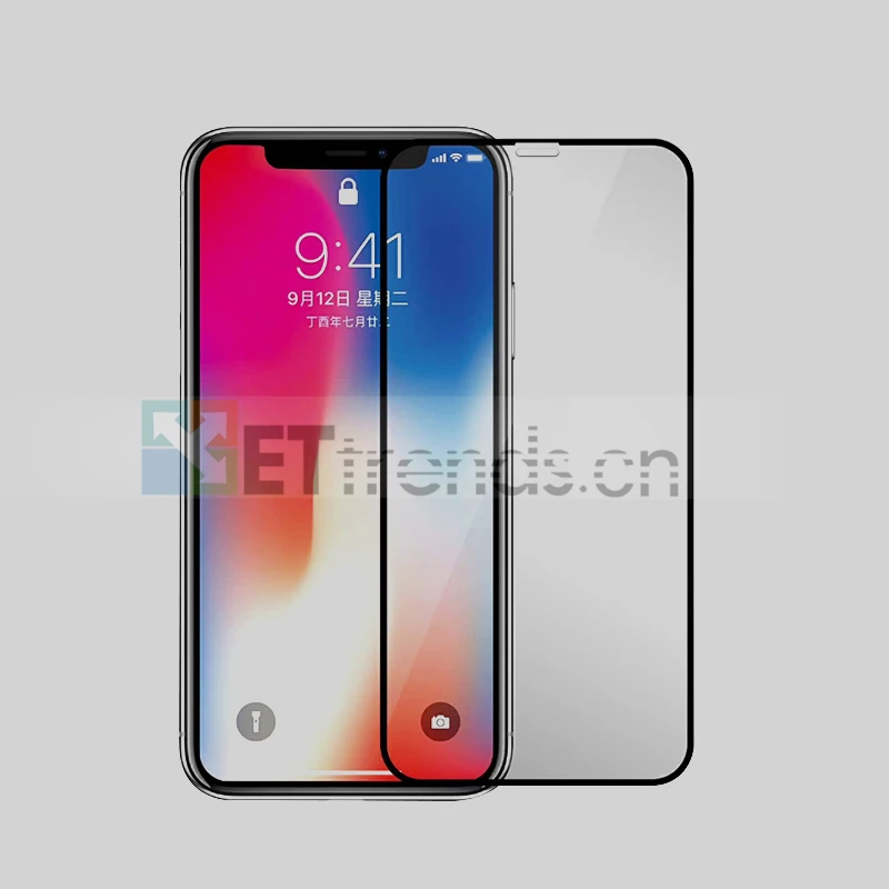 100PCS/LOT Quality A+ Full Printed Tempered Glass Screen Protector For