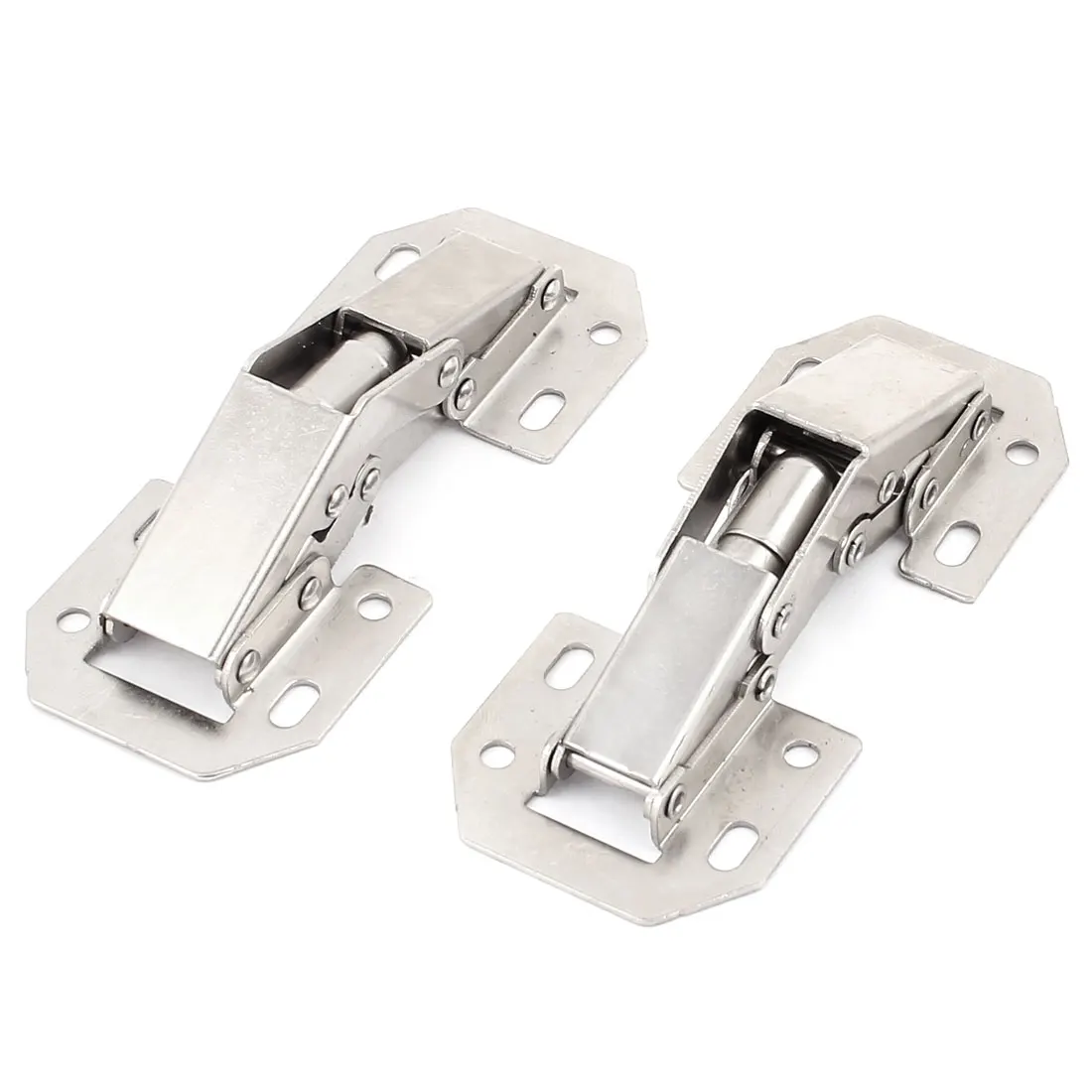 

UXCELL 10.5Cm Cabinet Self Close Half Overlay Clip On Concealed Inset Hinge 2Pcs