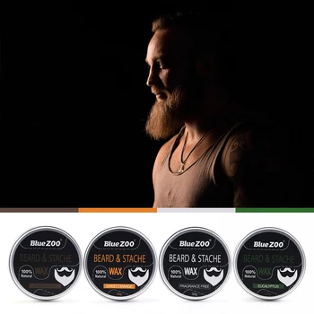 

1box Men Moustache Cream Styling Wax All-Natural and Organic Beard Conditioning Balm Beard for Moisturizing Smoothing TSLM1